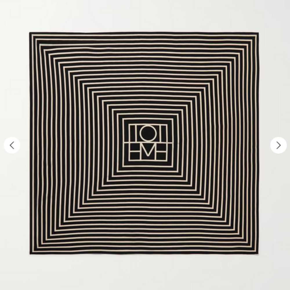 TOTEME Printed silk crepe de chine scarf